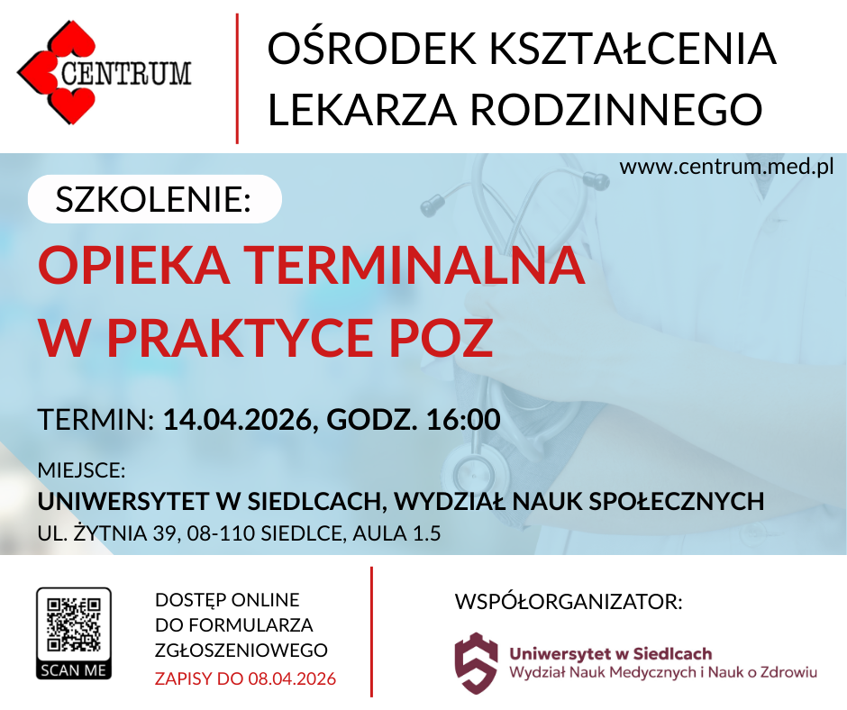 Szkolenie Opieka terminalna w POZ
