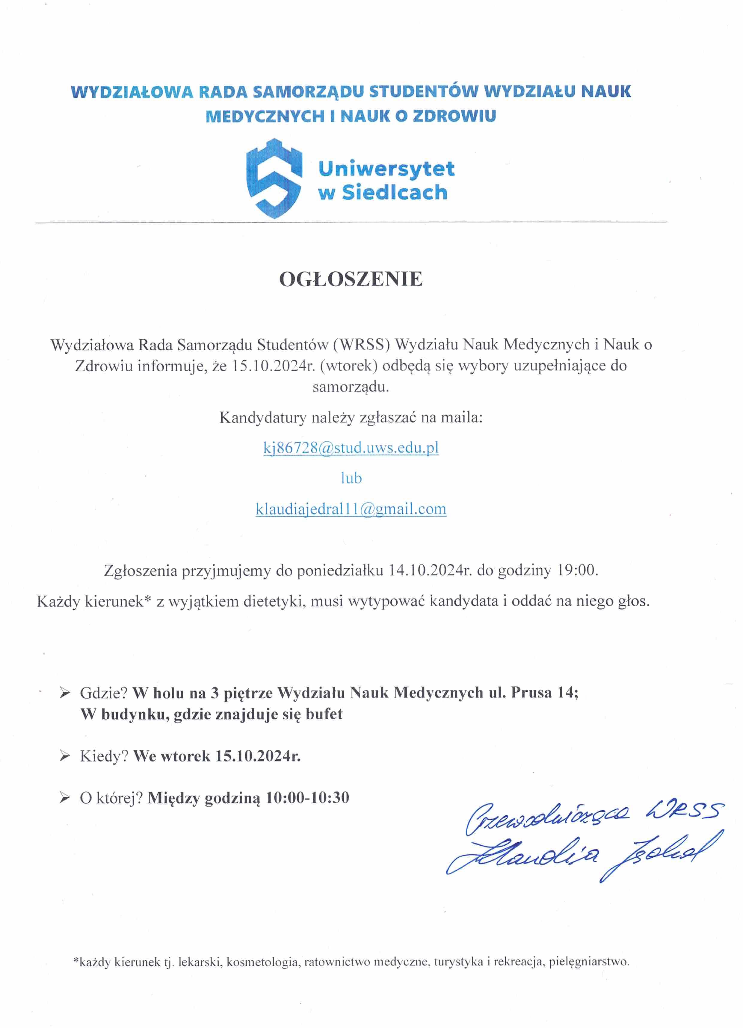 Ogloszenie