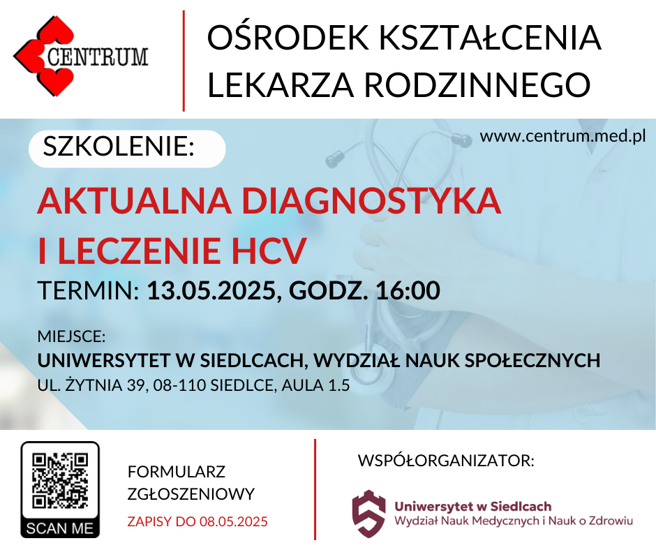 Szkolenie Aktualna diagnostyka i leczenie HCV